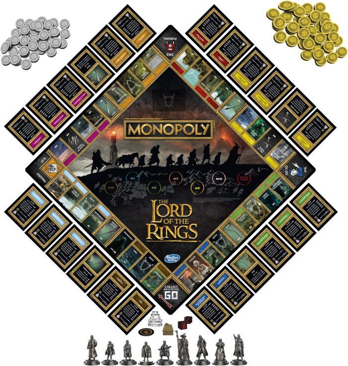 Monopoly The Lord of The Rings game board