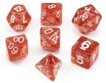 Red Glitter Dice
