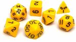 Yellow Opaque Dice Set