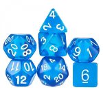 dnd dice transparent blue 2