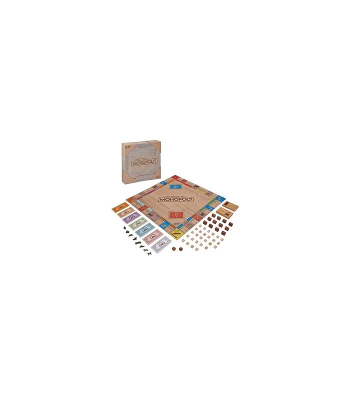 monopoly wooden box hasbro