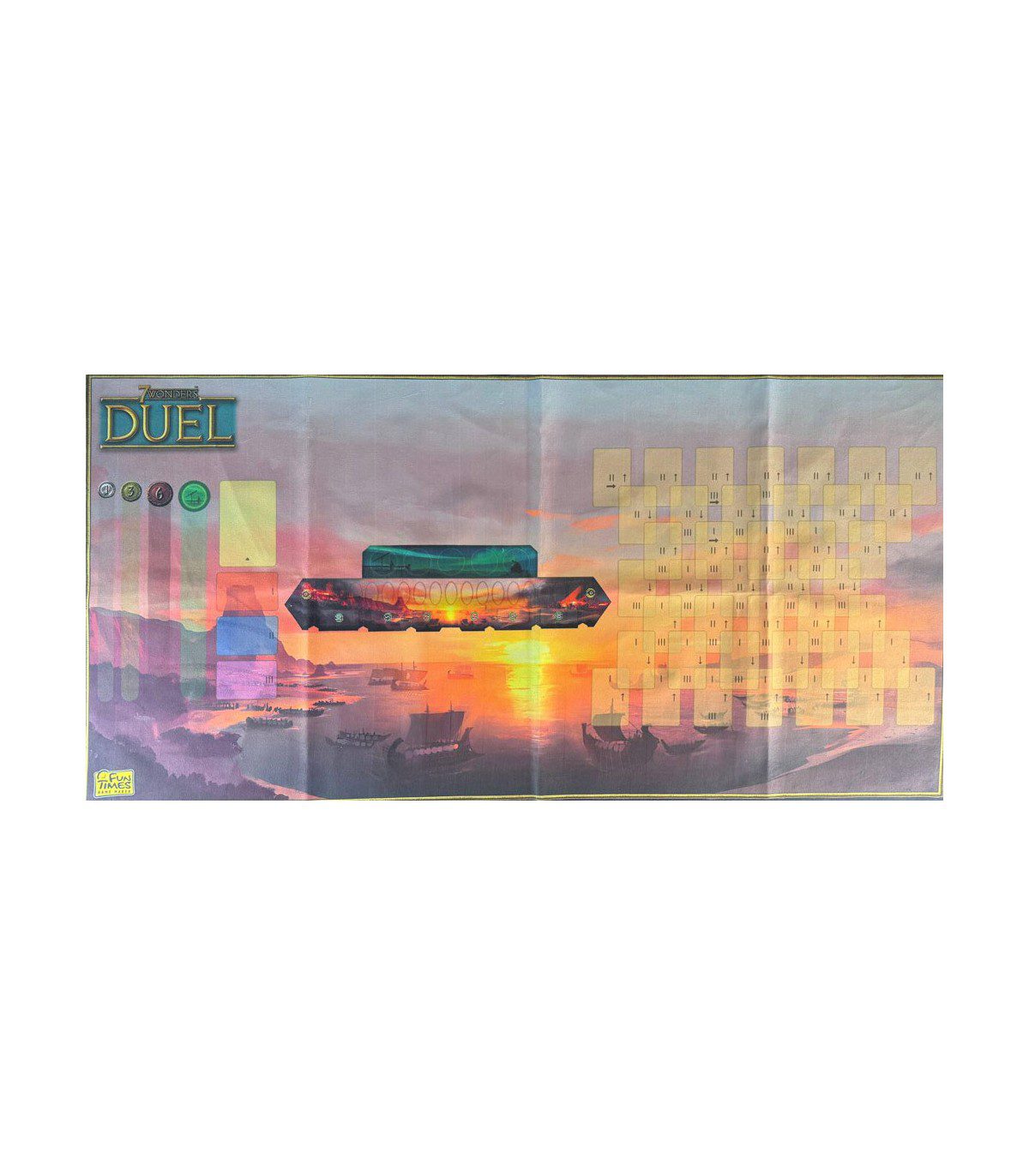 صفحه بازی عجایب هفتگانه دوئل 7Wonders Duel playmat صفحه بازی عجایب هفتگانه دوئل 7Wonders Duel playmat