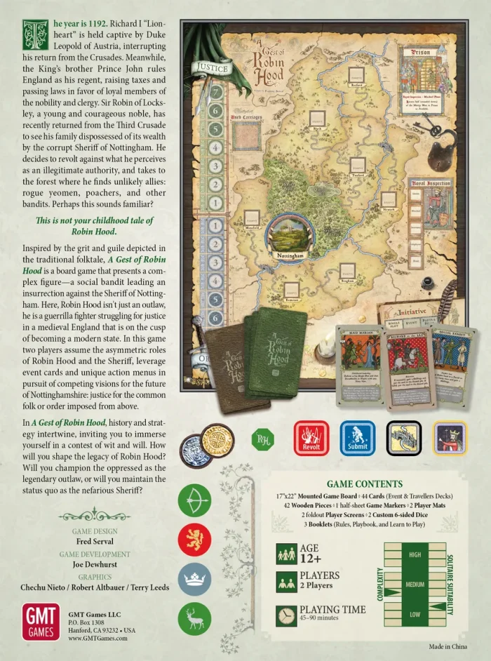 A Gest of Robin Hood back cover