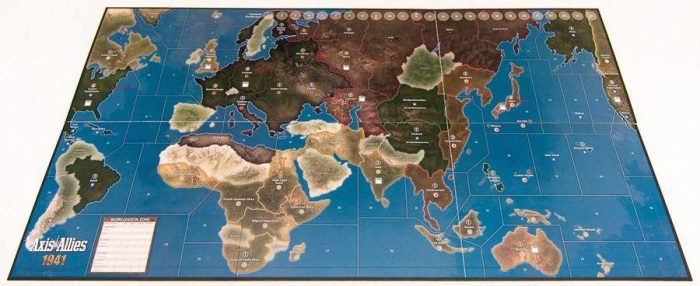 Axis & Allies 1941 game board