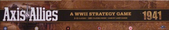 Axis & Allies 1941 side cover