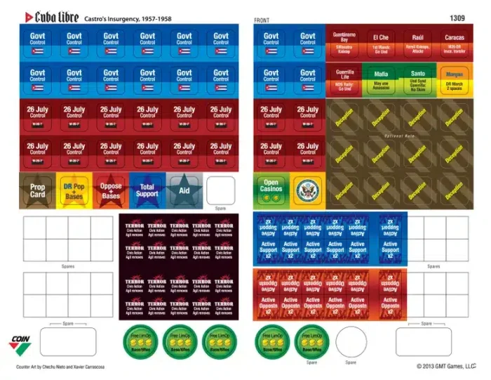 Cuba Libre countersheet