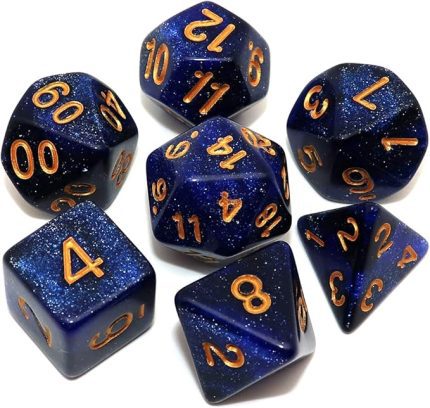 DND Dice Set Dark Blue