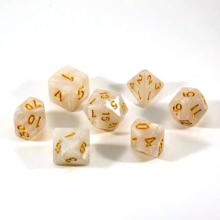 Dice - 7- Piece Polyhedral Set: Pirate's Pearls