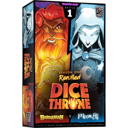 Dice Throne Season One ReRolled – Barbarian v. Moon Elf