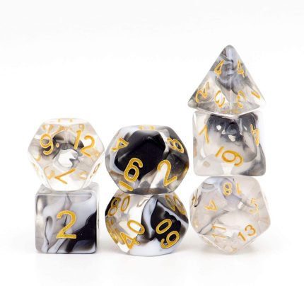 Dnd Dice Set Smoke White Clear