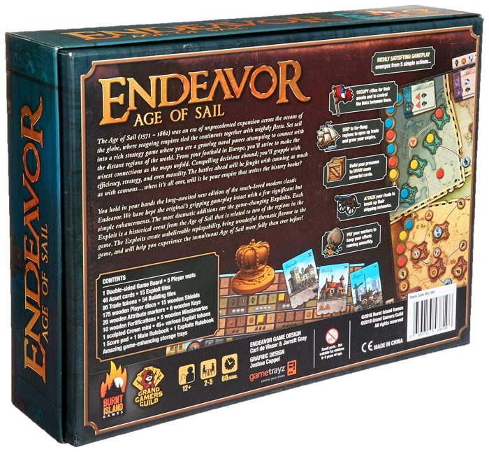 Endeavor Age Sail board game
