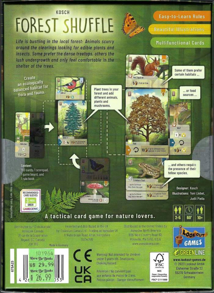 Forest Shuffle back cover