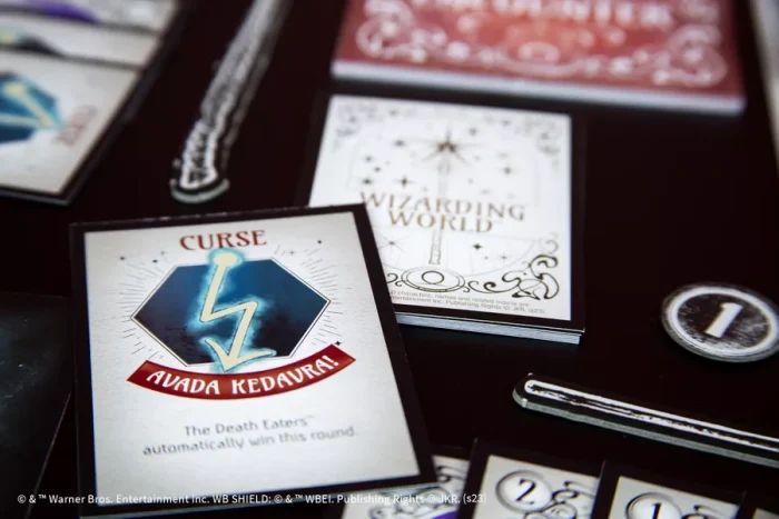 Harry Potter Unmask The Death Eaters curse card
