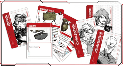 Metal Gear Solid The Board Game Equipment cards