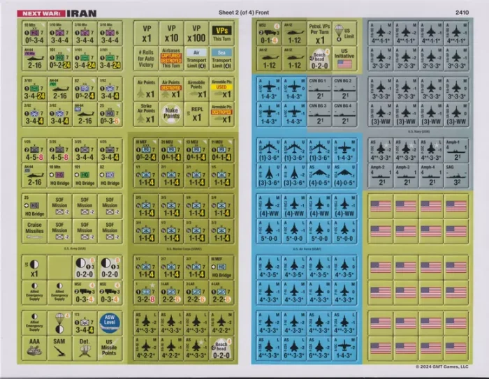 Next War Iran counter sheet 2