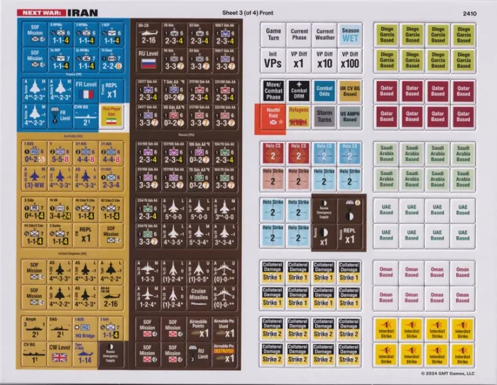 Next War Iran counter sheet 3