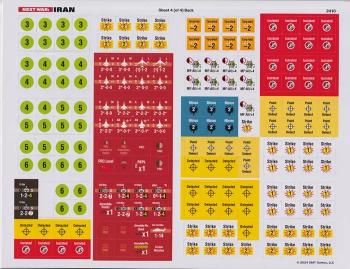 Next War Iran counter sheet 4