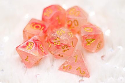Peach DND Dice Set for Dungeons and Dragons