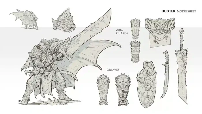 Primal The Awakening model sheet