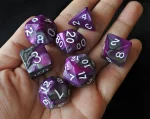 Purple Black Dice Set