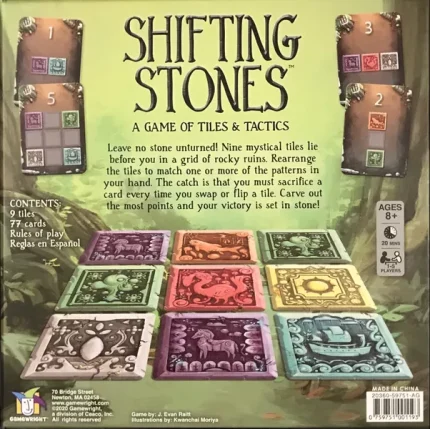 Shifting Stones back cover