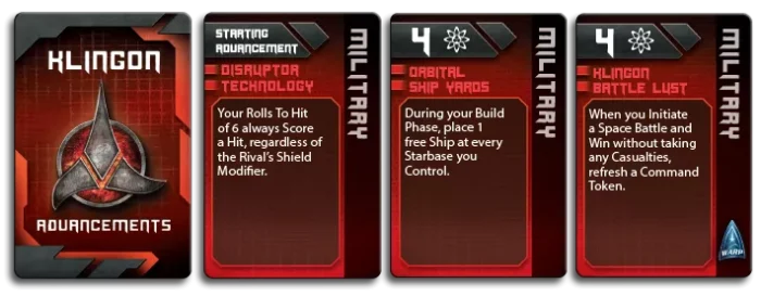 Star Trek Ascendancy klingon advancements