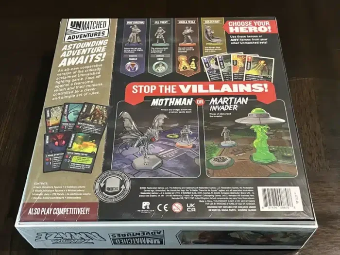 Unmatched Adventures Tales to Amaze back cover