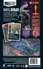 Unmatched Jurassic Park – Dr. Sattler vs. T. Rex back cover